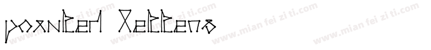 pointed letters字体转换